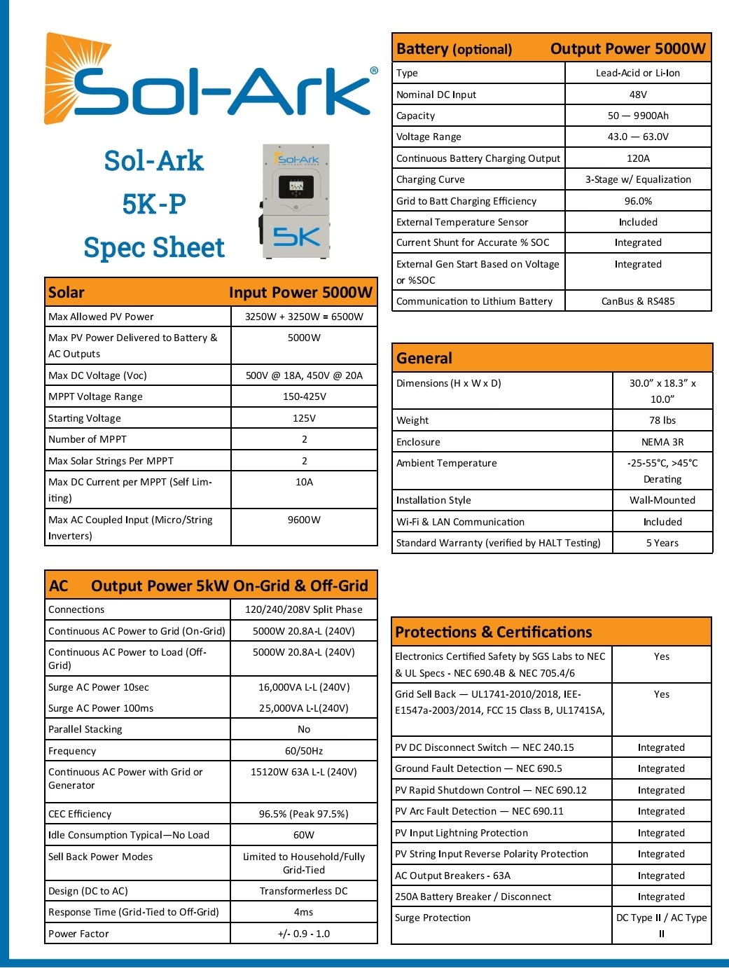 Sol-Ark 5kw